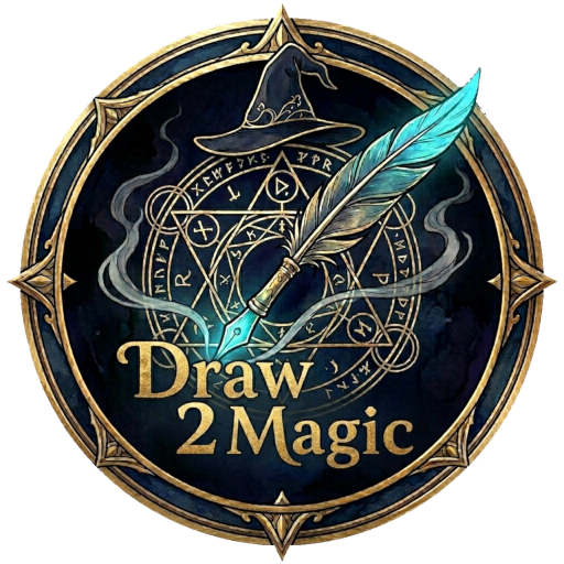 Draw2Magic circular emblem